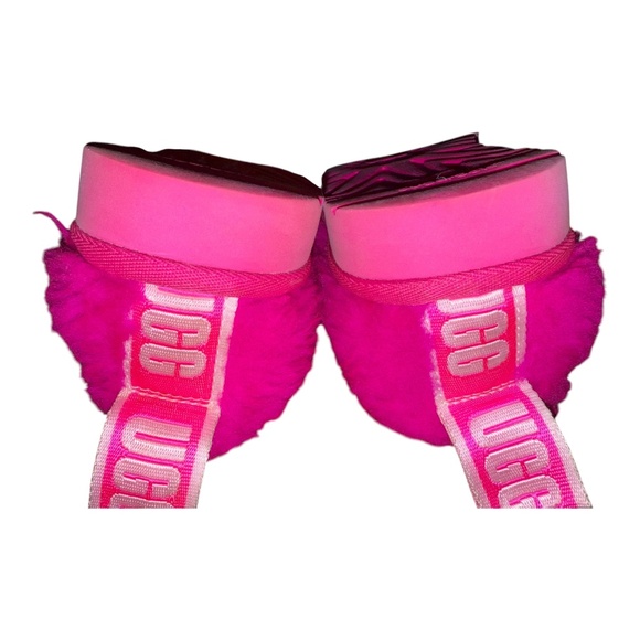 UGG Rock Rose Fluffy Clogs Slippers 7 - Picture 3 of 5